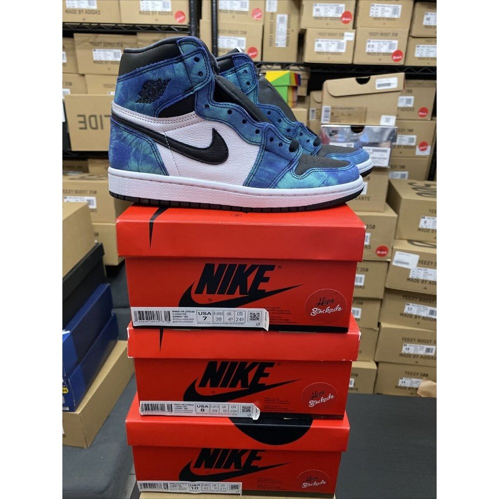 WMNS Nike Air Jordan 1 Retro High Tie Dye Shoes CD0461-100 Women's Sizes